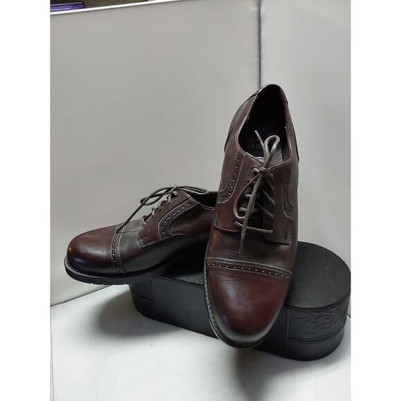 Mens Brown Dress Shoes by Nunn Bush Size 9 1/2 Lace Up model 831975 - Picture 1 of 5